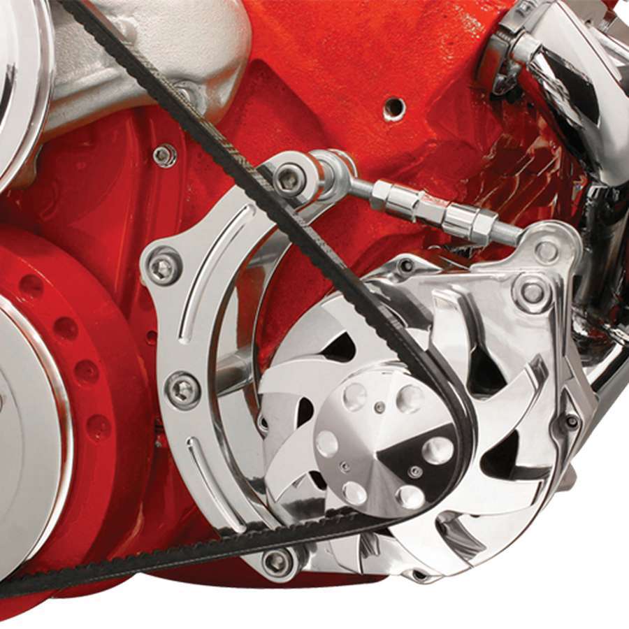BBC Alt Bracket SWP Low Mount Drivers Side Alternator Brackets and Components Billet Specialties