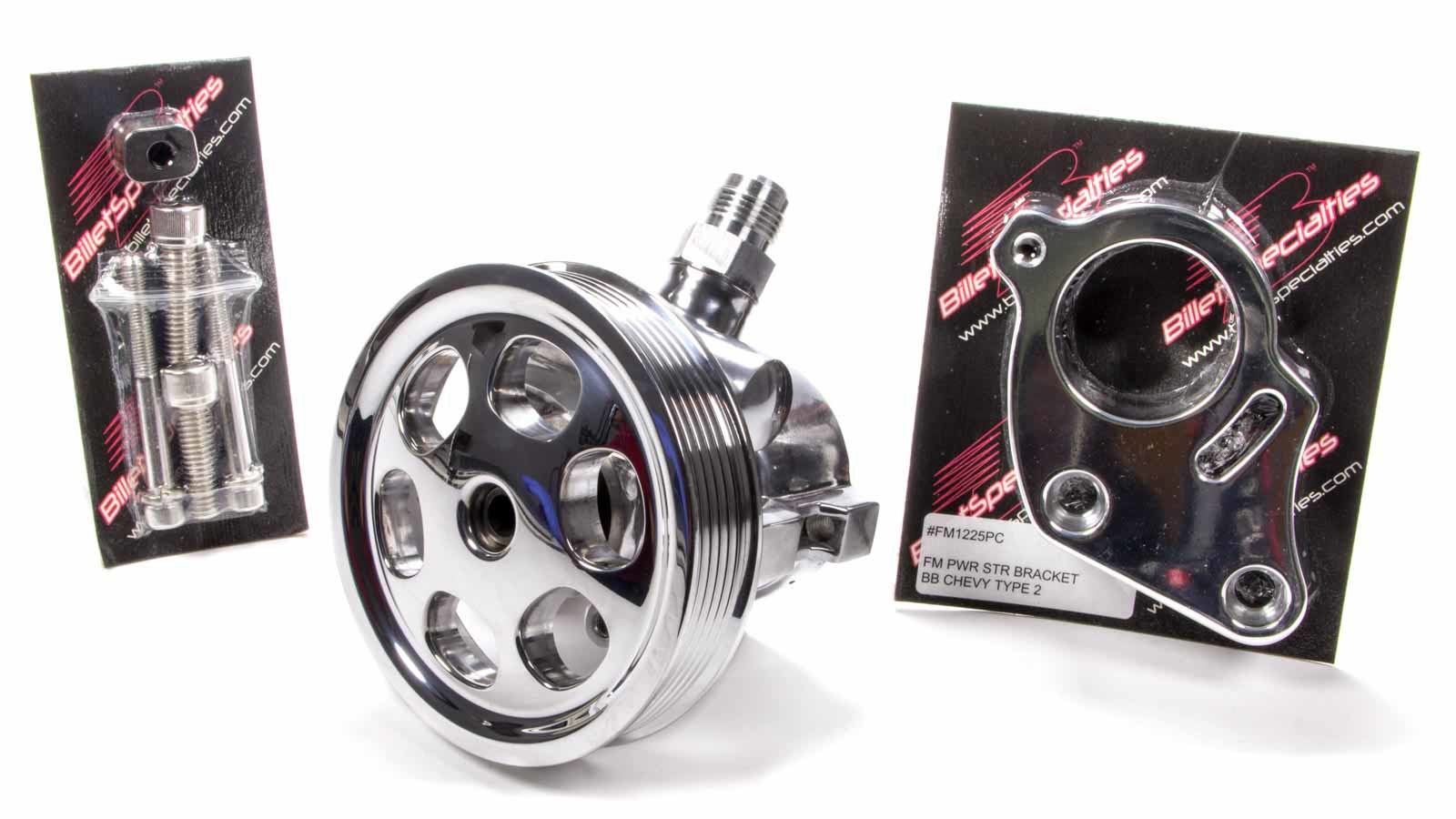 Bracket & Pulley Kit GM Type II Power Steering Power Steering Pumps Billet Specialties