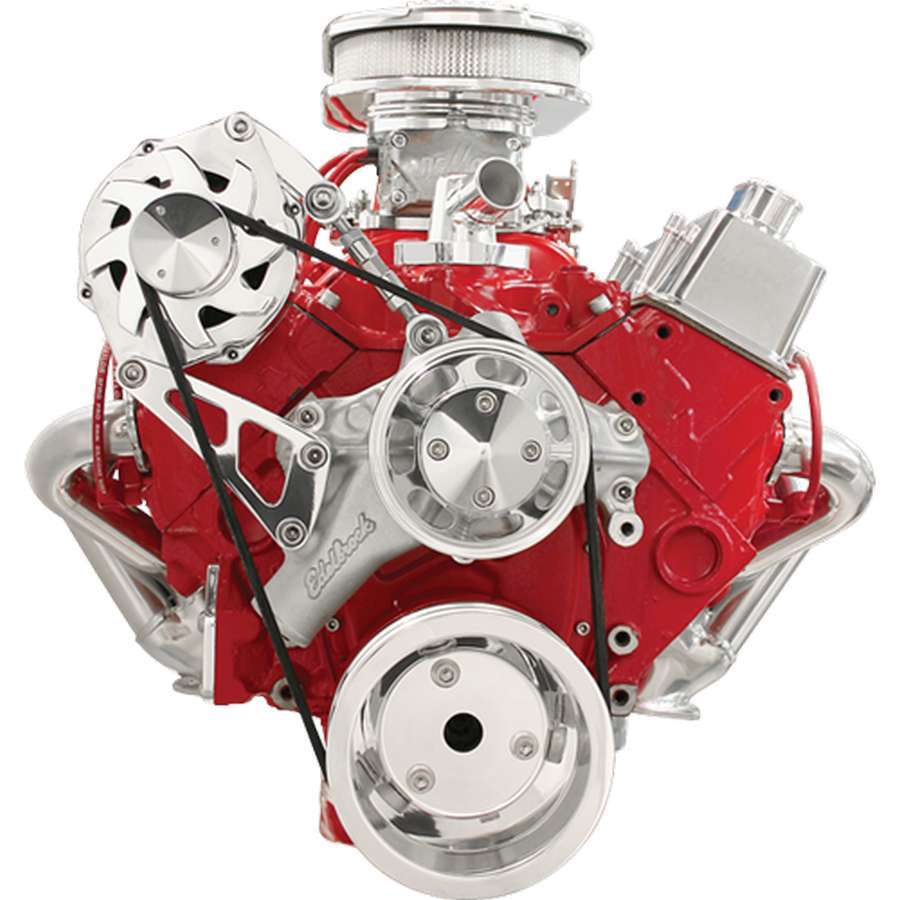 SBC LWP Serpentine Conv. Kit Pulley Kits Billet Specialties