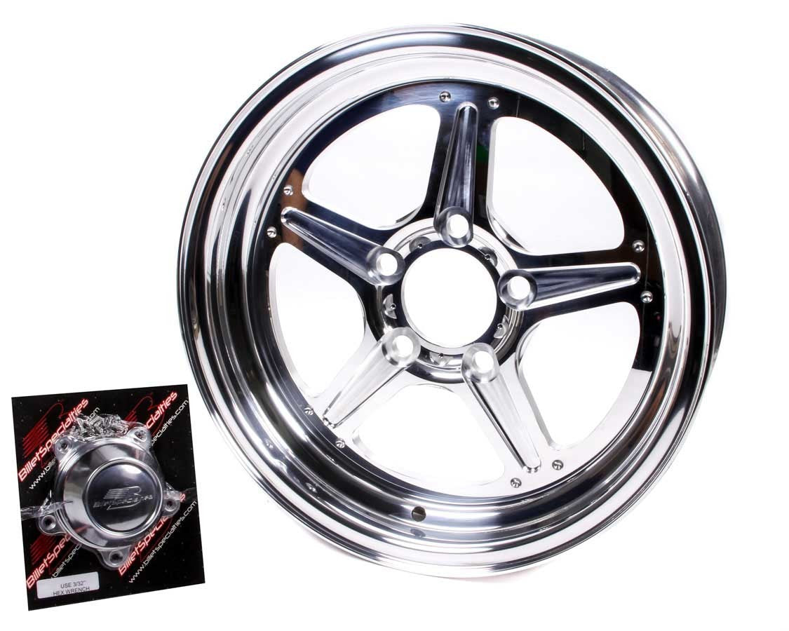 Street Lite Wheel 15x4 1.625in BS 5x4.75 BC Wheels Billet Specialties