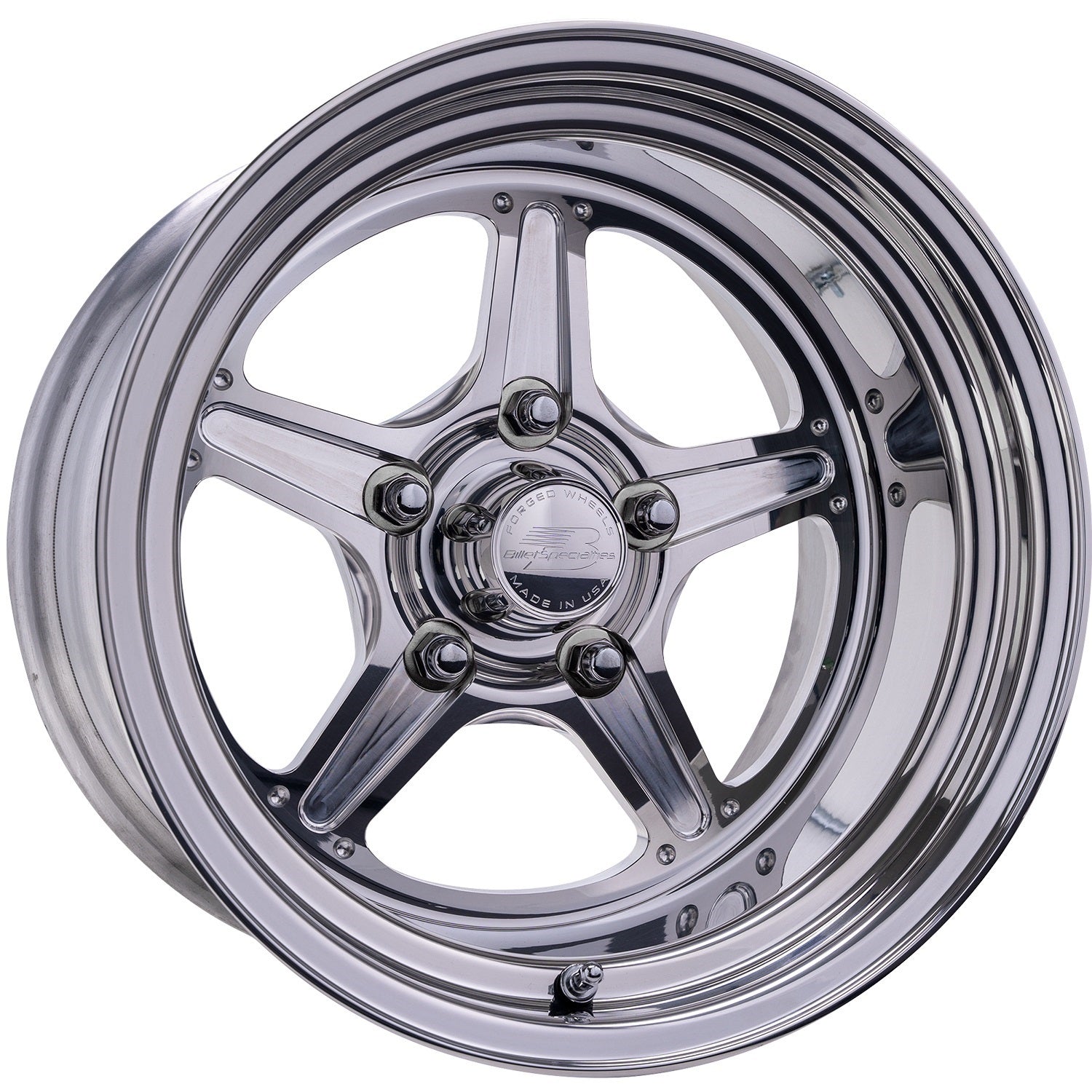 Street Lite Wheel 15X12 5.5 BS 5X4.75 BC Wheels Billet Specialties