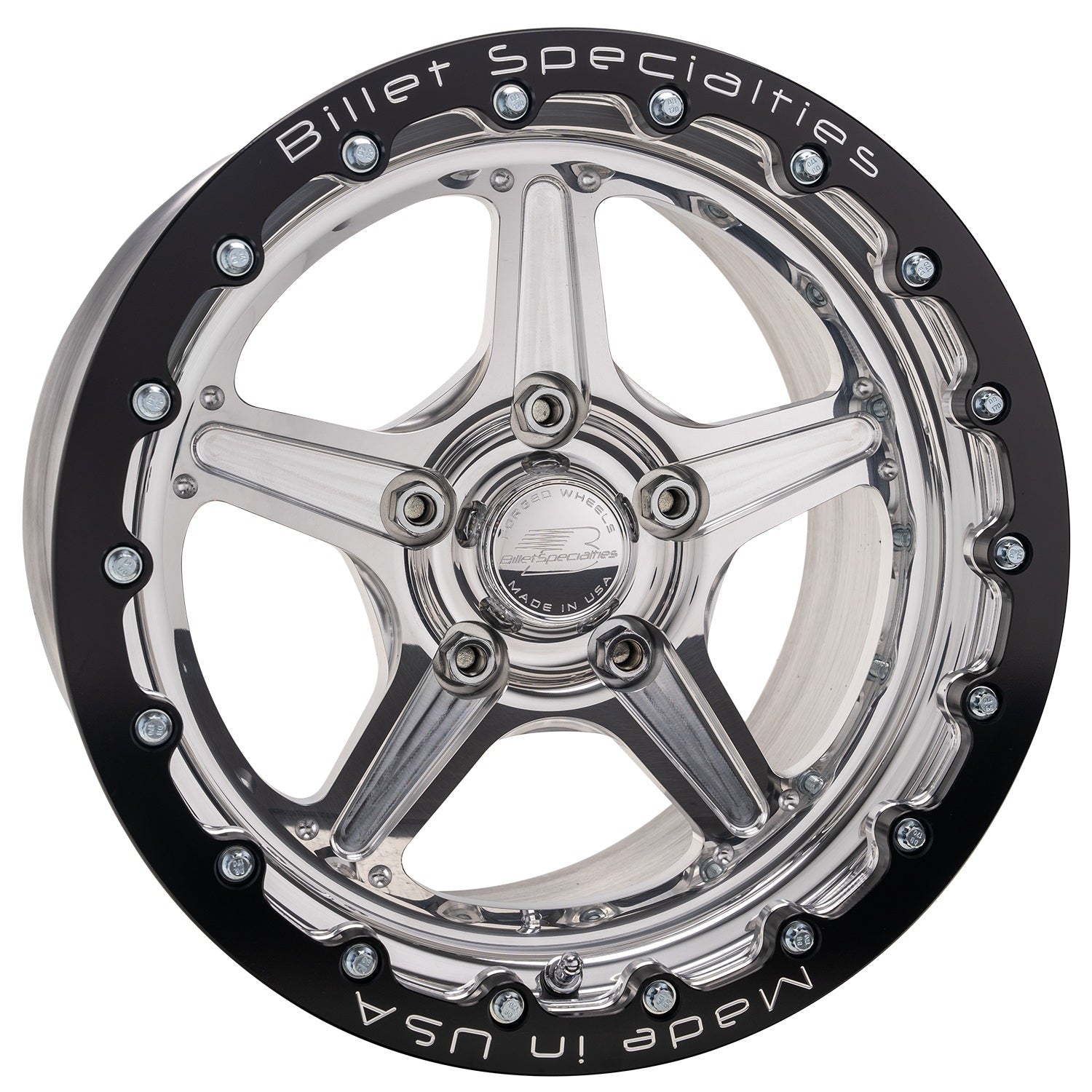 Street Lite Wheel Polished 15x15 6.50in BS Wheels Billet Specialties