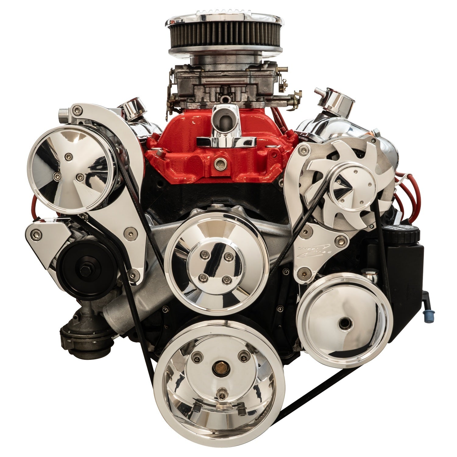Street Trac BBC Smooth Style Polished Pulley Kits Billet Specialties