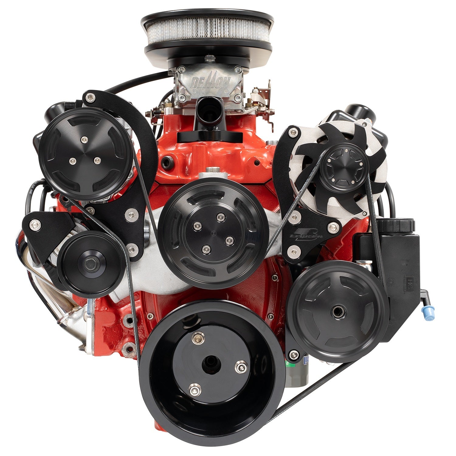 Street Trac SBC Tec Style Black Pulley Kits Billet Specialties