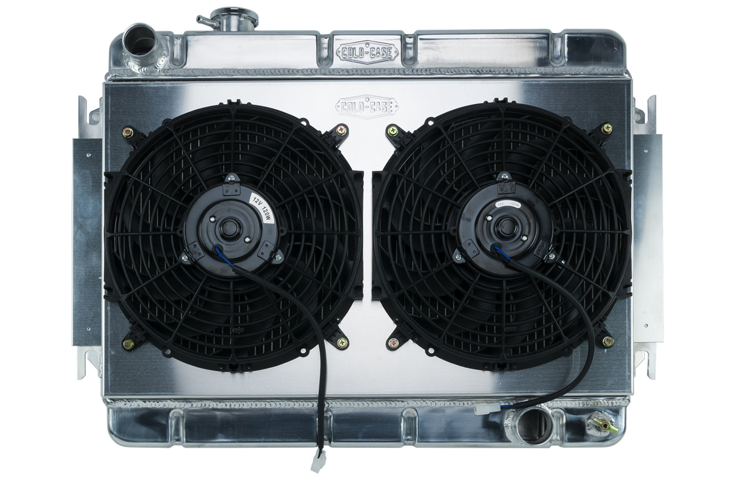 66-67 Chevelle Radiator & Dual 12in Fan Kit MT Radiator Kit COLD-CASE Radiators