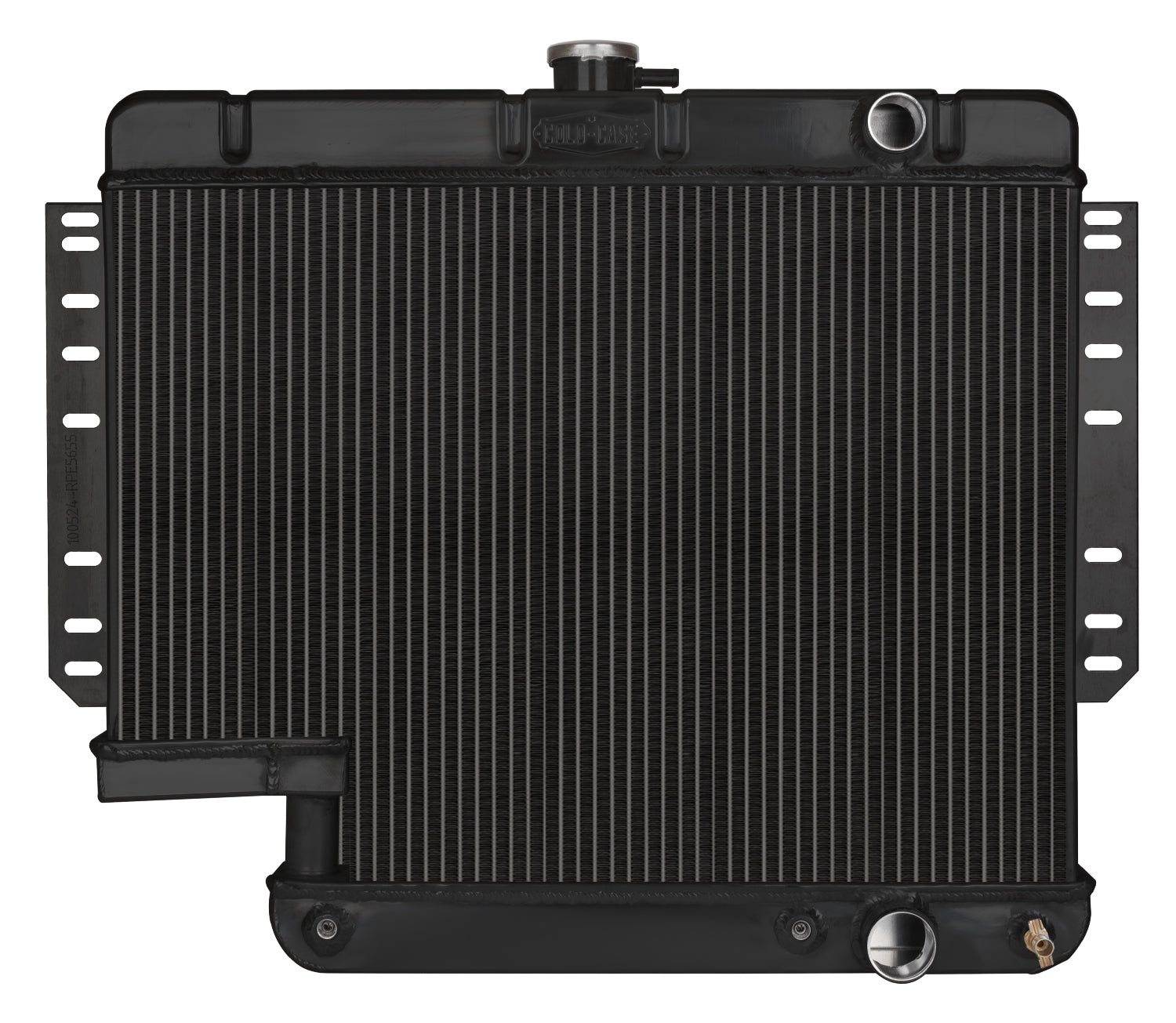 61-65 Impala Radiator w/500 Steering Box Black Radiators COLD-CASE Radiators