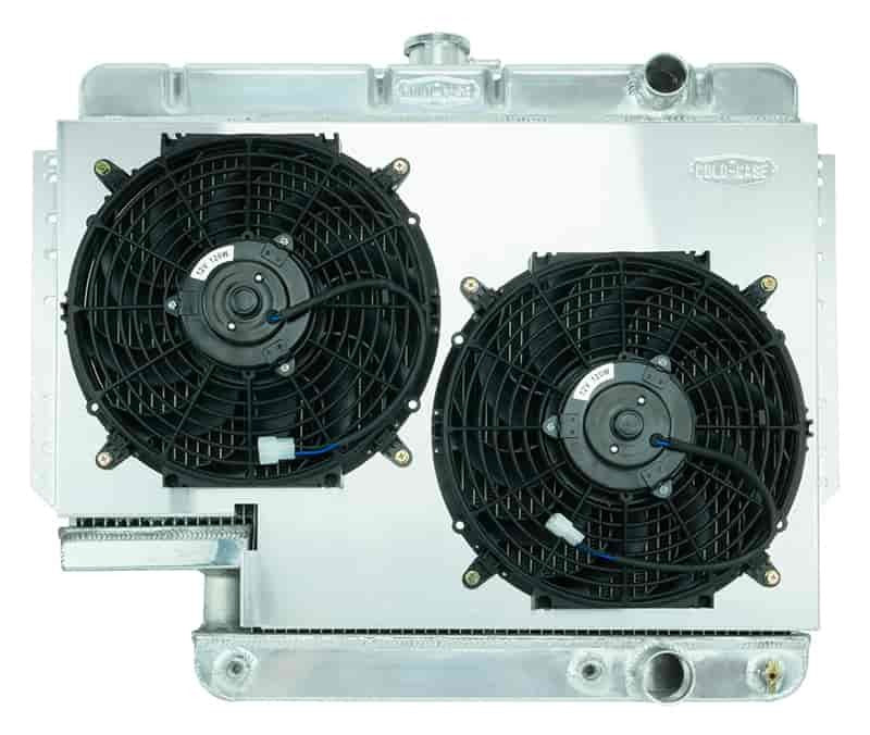 Aluminum Radiator 61-65 Impala w/500 Steer Box Radiator Kit COLD-CASE Radiators