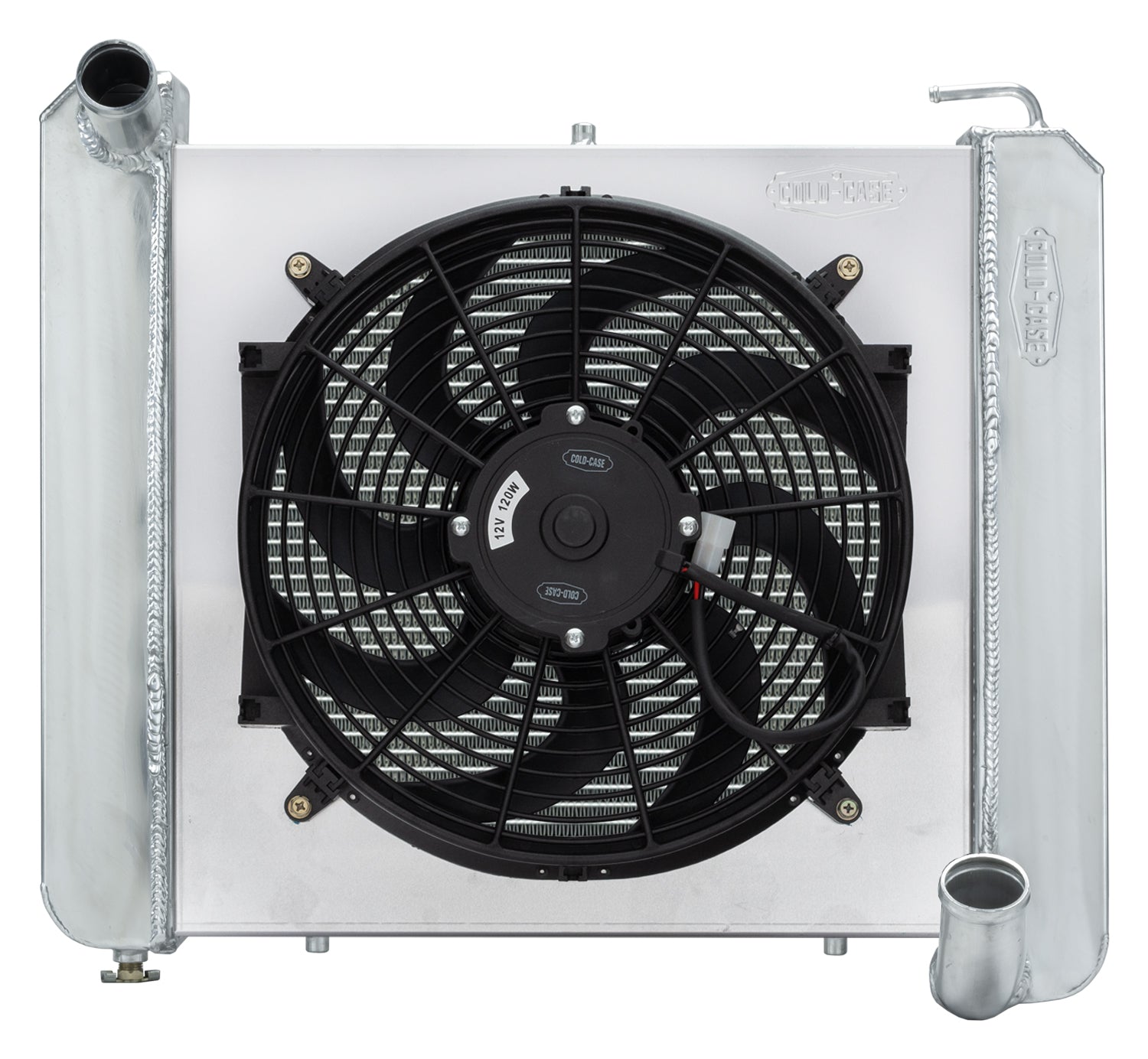 61-62 Corvette Radiator w/ 16in Fan Kit Radiators COLD-CASE Radiators
