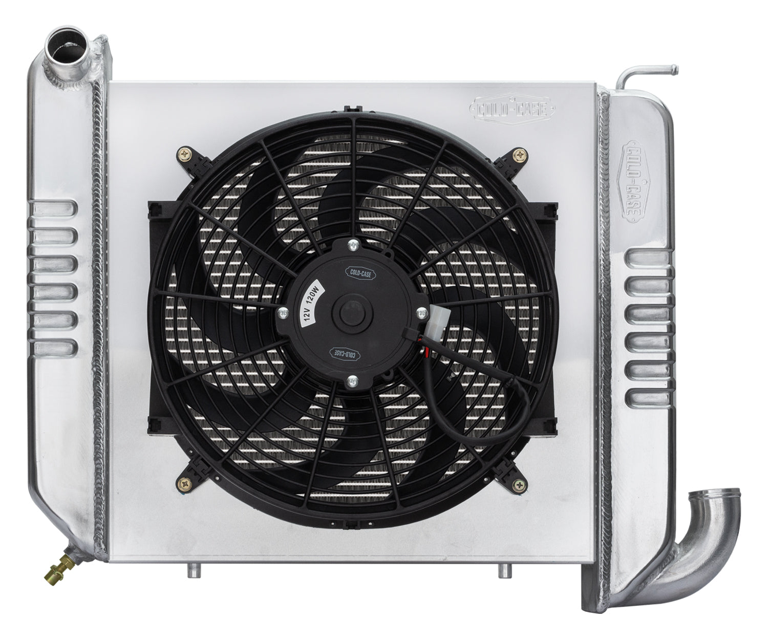 65-68 Corvette Radiator w/ 16in Fan Kit Radiators COLD-CASE Radiators