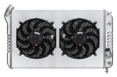 69-72 Corvette Radiator w/ 12in Dual Fan Kit Radiators COLD-CASE Radiators