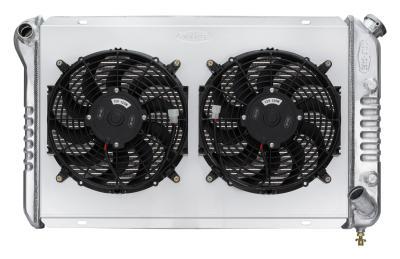 77-82 Corvette Radiator w/ Dual 12in Fan Kit Radiators COLD-CASE Radiators