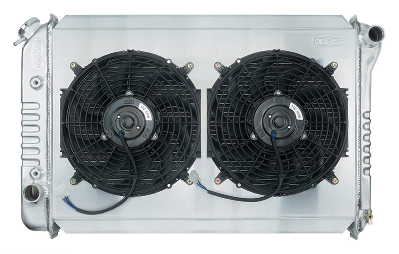 71-73 Mustang Radiator AT 26in Dual 12in Fans Radiator COLD-CASE Radiators