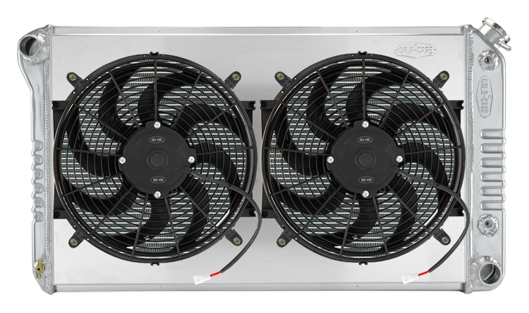 68-77 A-Body Radiator w/Dual 14in Fan Kit Radiator Kit COLD-CASE Radiators