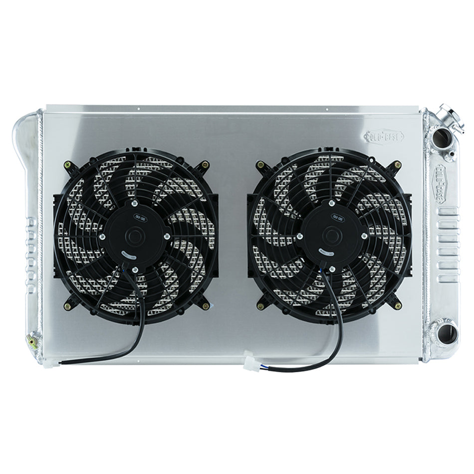 68-72 A-Body LS Swap Rad iator &Dual 12in Fan Radiator Kit COLD-CASE Radiators