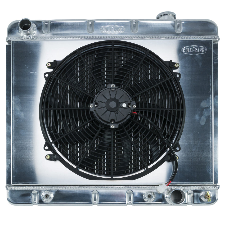 63-66 Chevy/GMC Pickup Radiator & 16in Fan Radiator Kit COLD-CASE Radiators