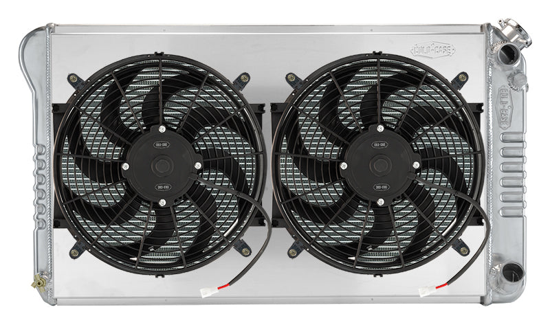 Aluminum Radiator 67-76 GM Truck LS Swap Radiator Kit COLD-CASE Radiators