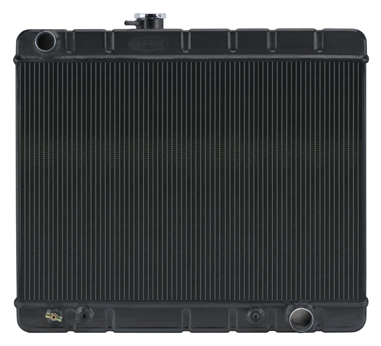 66-67 GTO Radiator w/AC AT Black Radiators COLD-CASE Radiators