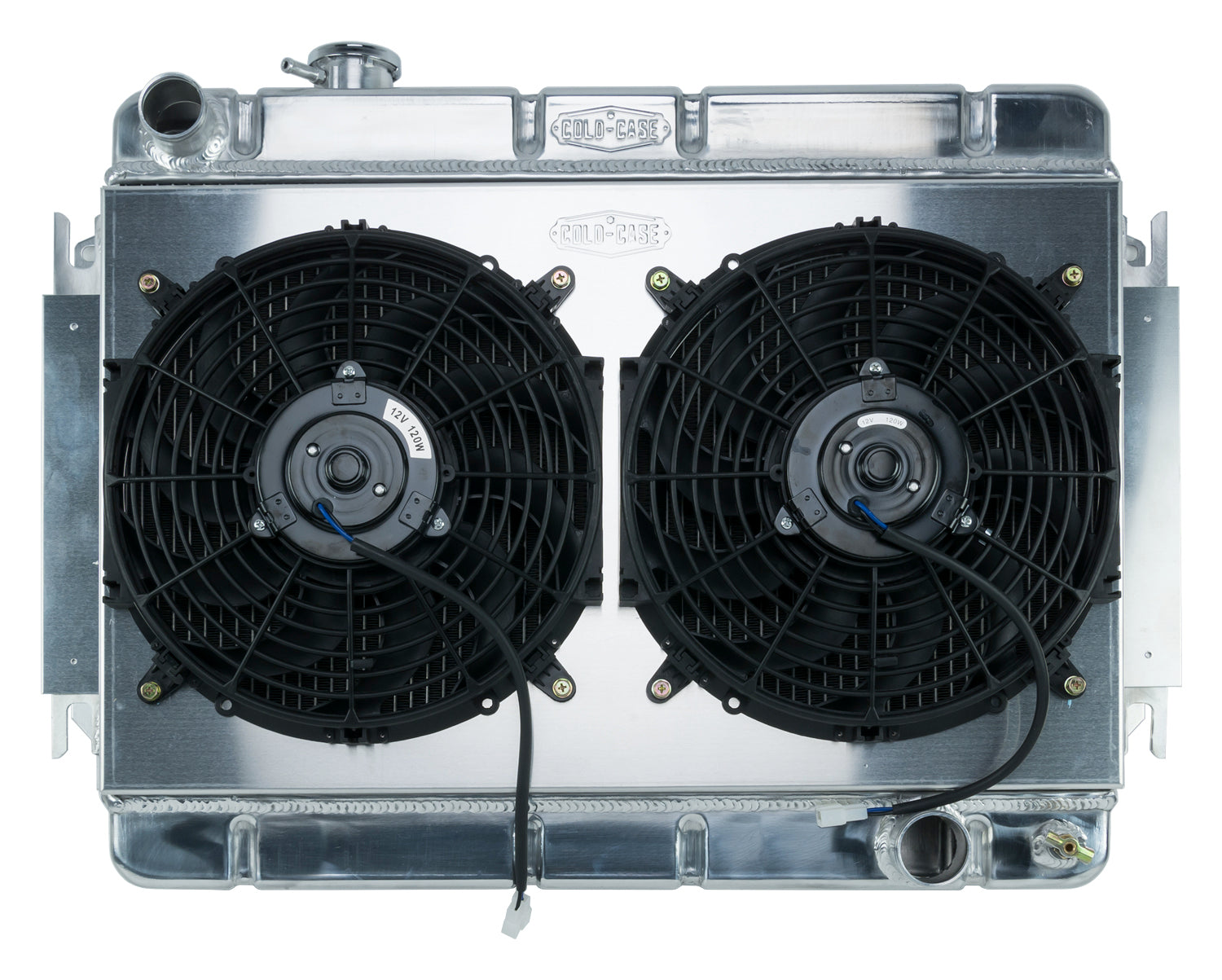 66-67 Chevelle / El Camino Aluminum Radiator And Dual 12 Inch Fan Kit MT Cold Case Radiators Radiator Kit COLD-CASE Radiators