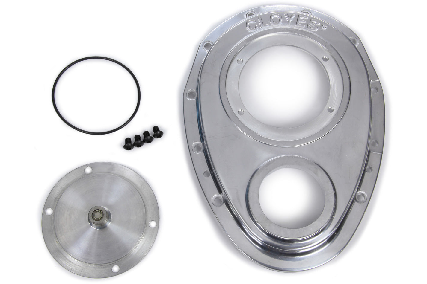 Aluminum Timing Cover - SBC 2pc. Timing Covers Cloyes