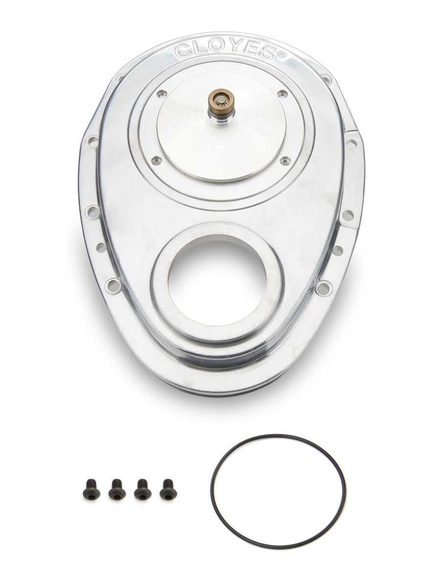 Aluminum Timing Cover - SBC Rocket Block Timing Covers Cloyes