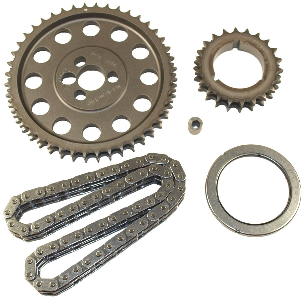 SBC Hex-A-Just Timing Set - w/BBC Crank Snout Timing Chain and Gear Sets and Components Cloyes