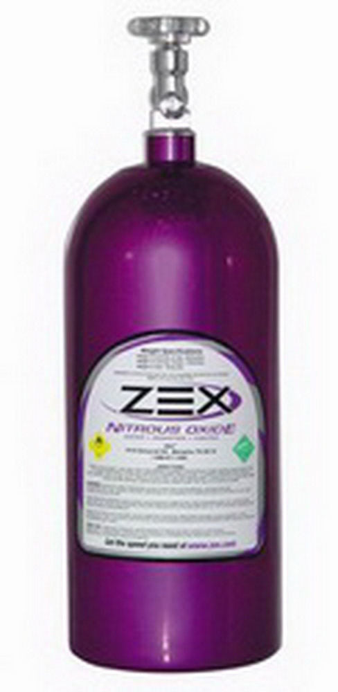 10lb. Nitrous Bottle w/ Valve - Purple Nitrous Oxide Bottles ZEX