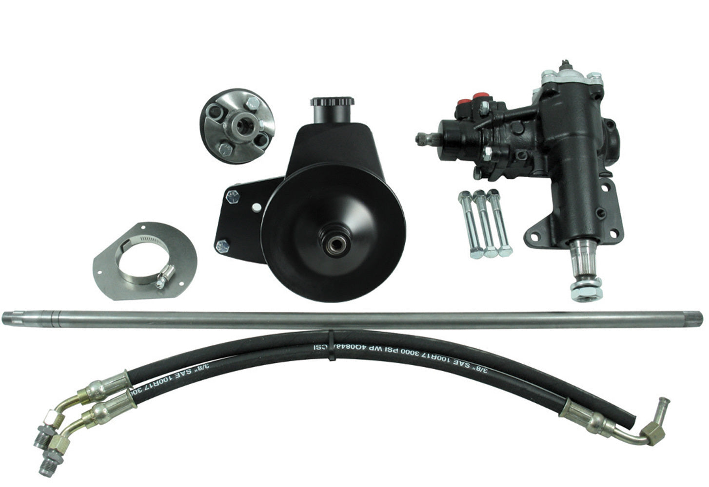 64-67 Ford V8 Power Steering Conversion KIt Steering Boxes and Components Scott Drake