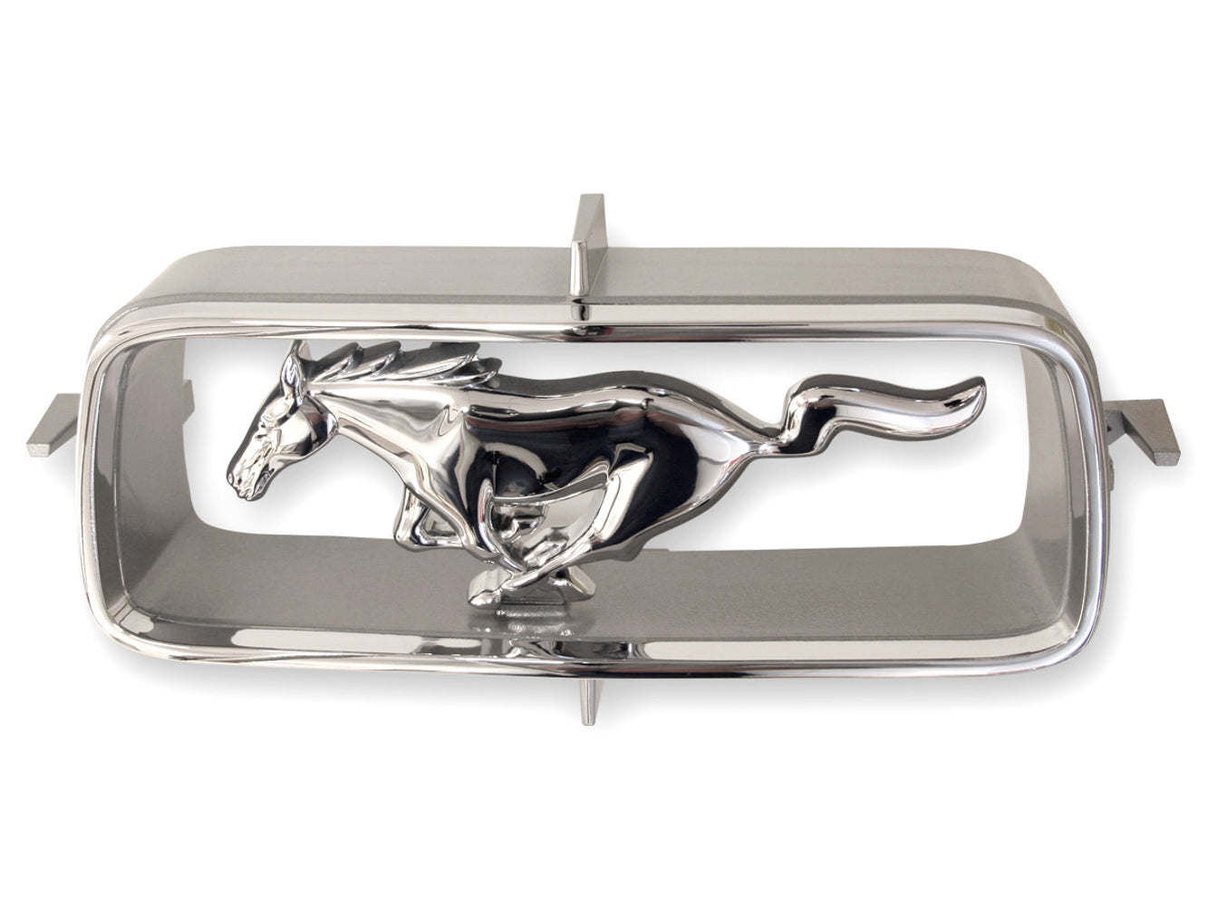 67 Mustang Grille Horse and Corral Emblems Scott Drake