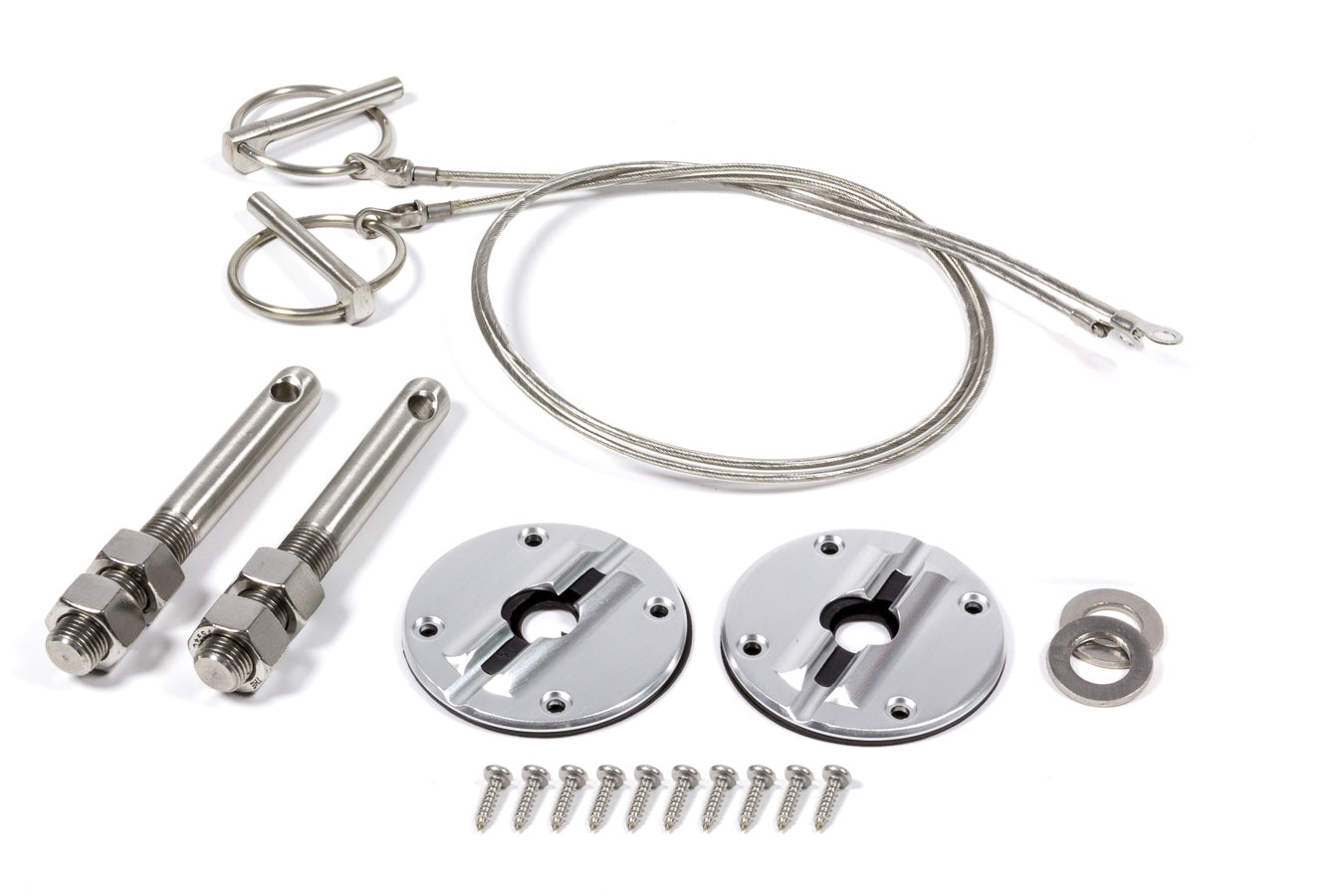 Billet Hood Pin Kit 15- Mustang Hood Pin Fastener Kits and Components Scott Drake