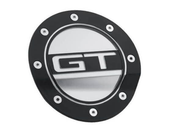 Fuel Door GT Blk/Silver 15- Mustang Fuel Doors Scott Drake