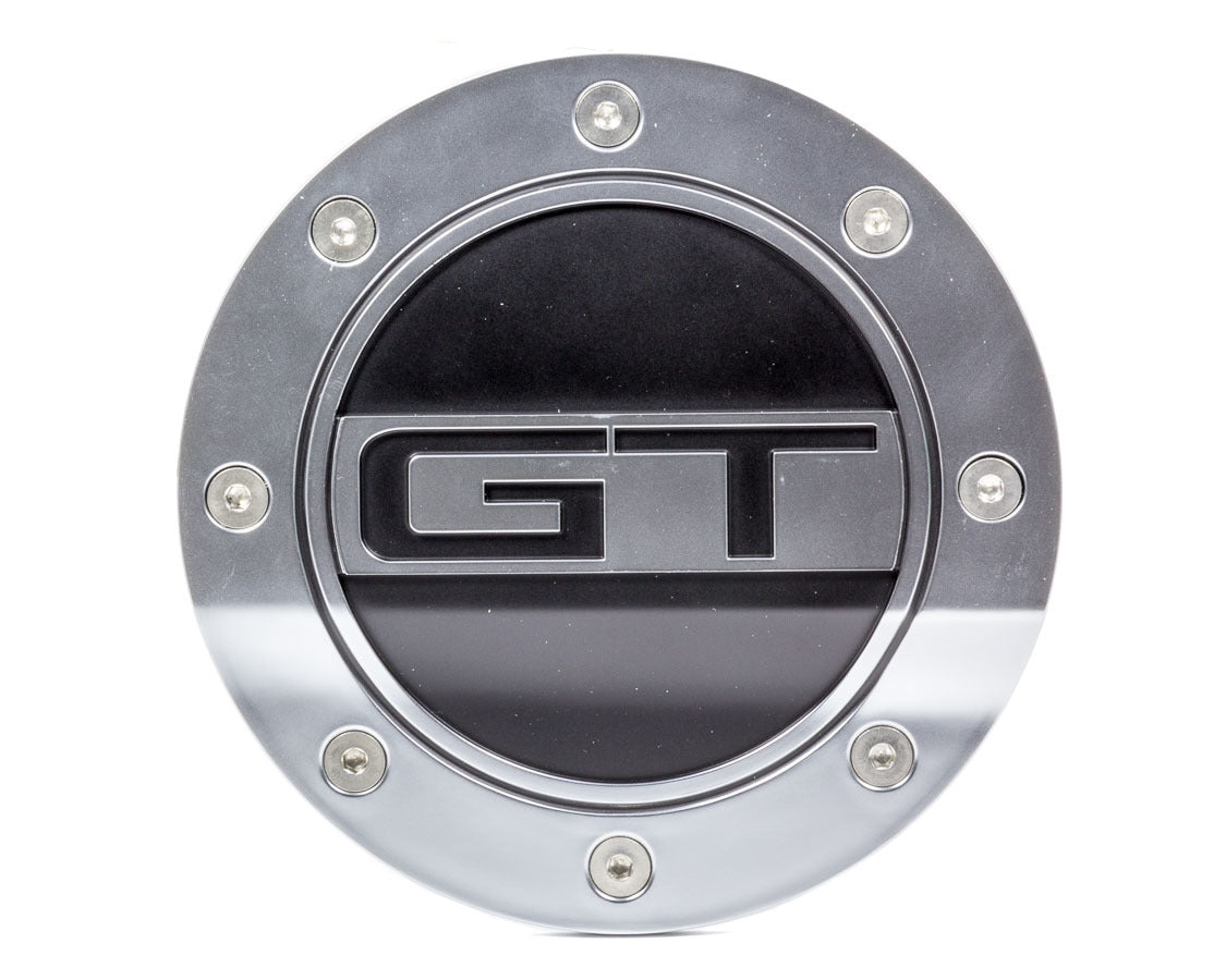 Fuel Door GT Silver/Blk 15- Mustang Fuel Doors Scott Drake