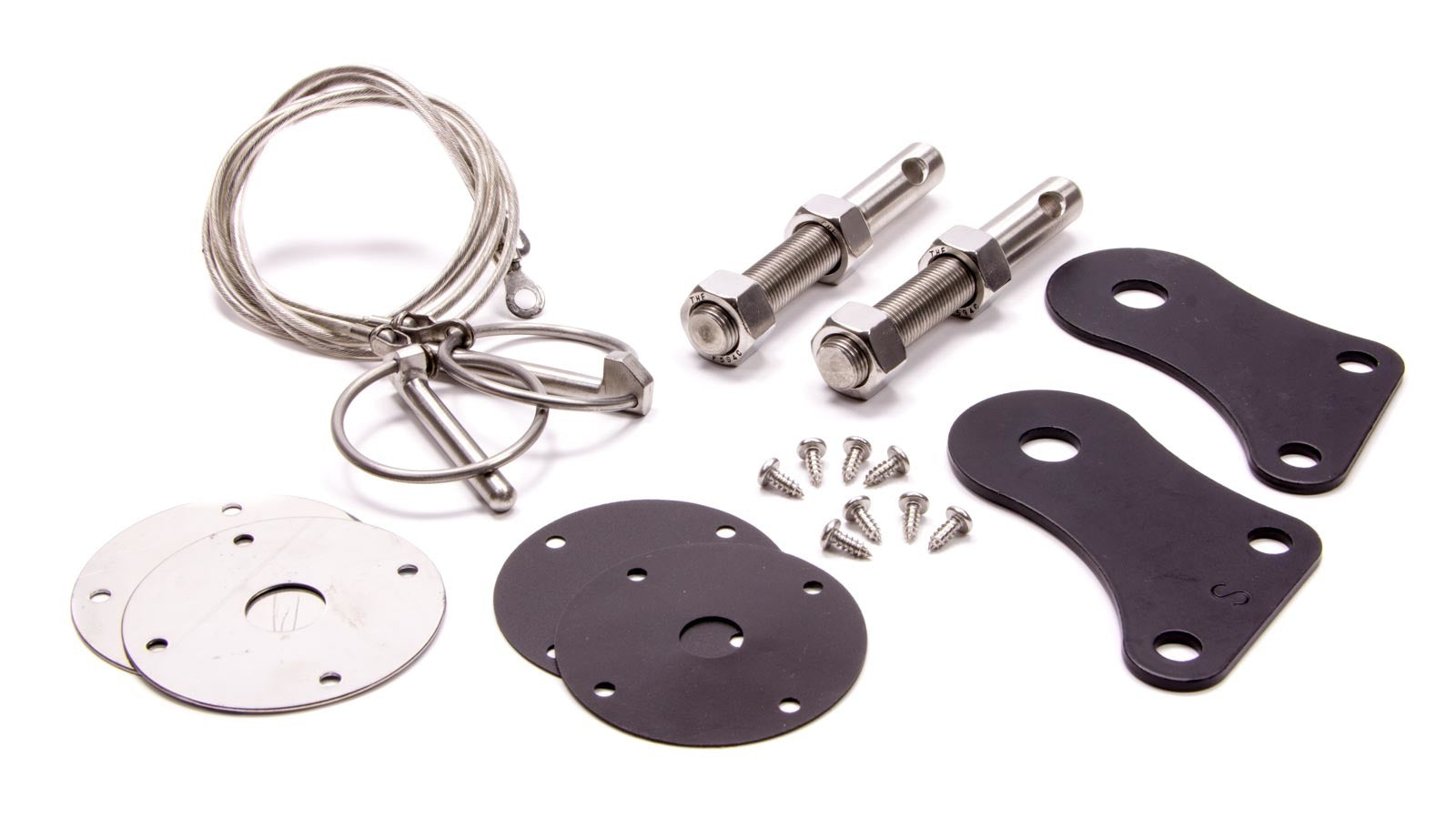 Hood Pin Kit Stainless 05-09 Mustang Hood Pin Fastener Kits and Components Scott Drake