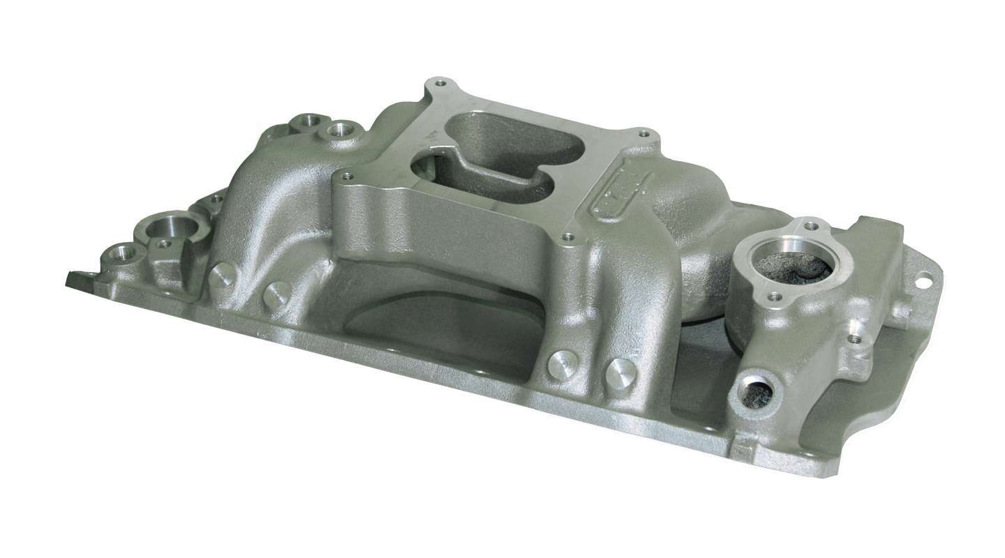 SBC SHP Intake Manifold Dual Plane 4150 Flange Intake Manifolds Dart