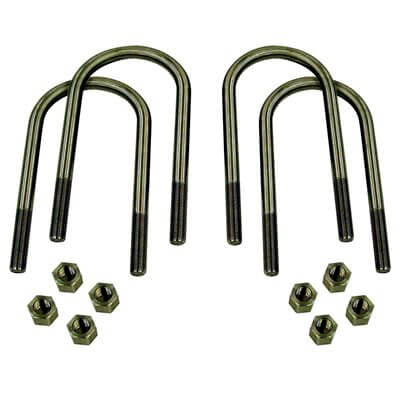 1/2-20 HD U-Bolts (4pk) Zinc Finish Leaf Spring Fastener Kits Detroit Speed and Engineering