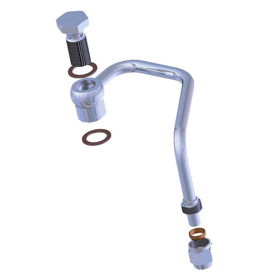 Hardline Pressure Tube w/Banjo Bolt Power Steering Hoses and Lines Detroit Speed and Engineering