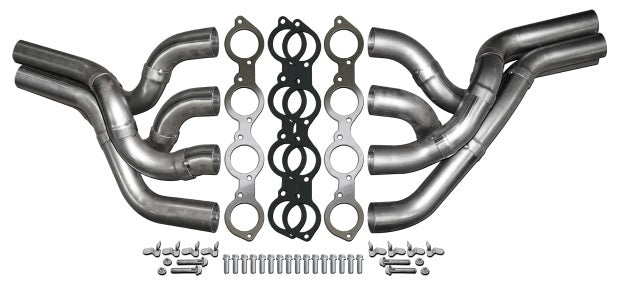 BBC Drag Race Header Kit - Side Exit/Weld-Up Exhaust, Mufflers & Tips Dynatech Headers