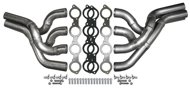 BBC Drag Race Header Kit - Side Exit/Weld-Up Exhaust, Mufflers & Tips Dynatech Headers