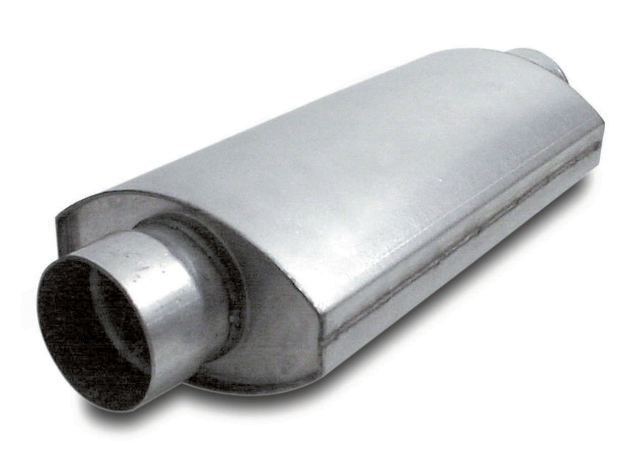 Split-Flow 3.5in Race Muffler Exhaust, Mufflers & Tips Dynatech Headers