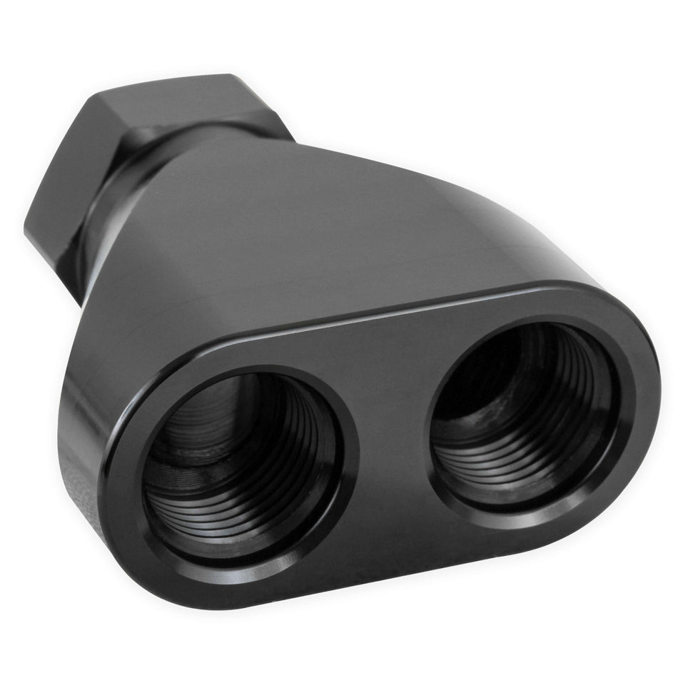 Distribution Block #10 ORB to Dual #8 ORB AN-NPT Fittings and Components Earl's Performance