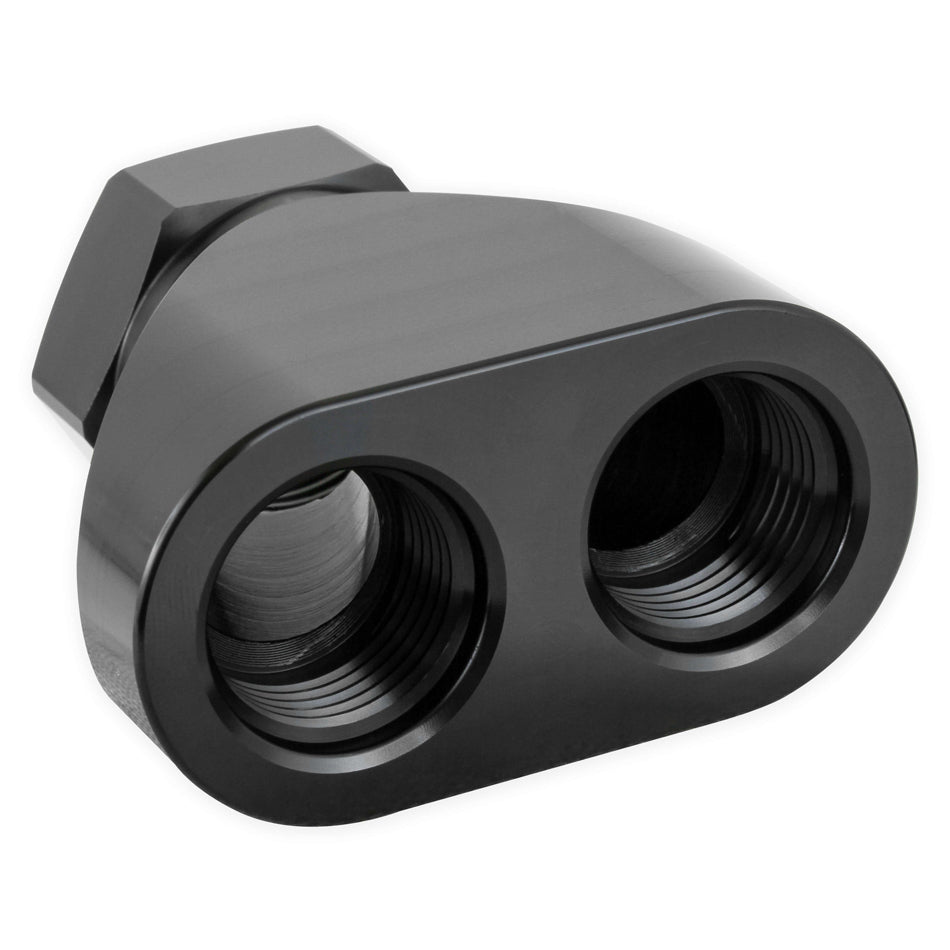 Distribution Block #12 ORB to Dual #10 ORB AN-NPT Fittings and Components Earl's Performance