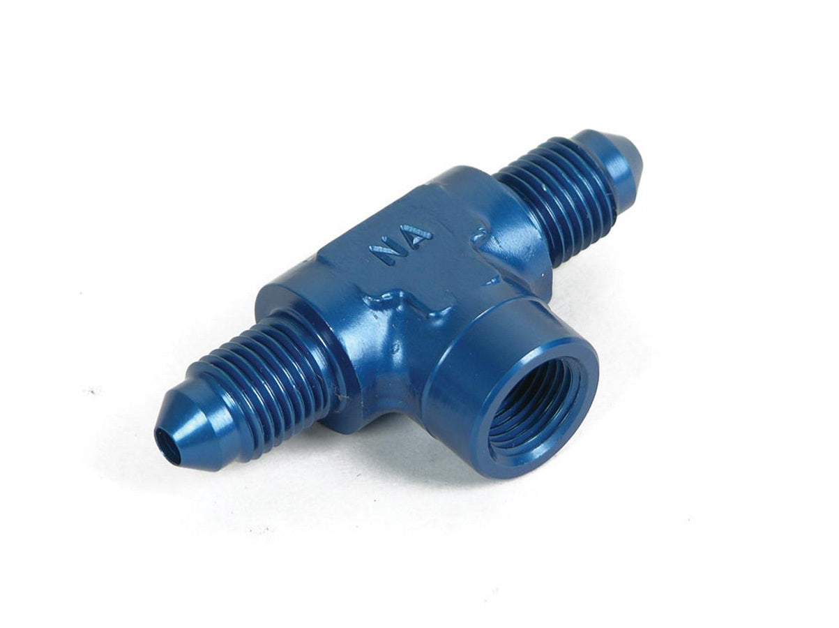 #3 Male to 1/8in NPT Fem Branch Tee AN-NPT Fittings and Components Earl's Performance