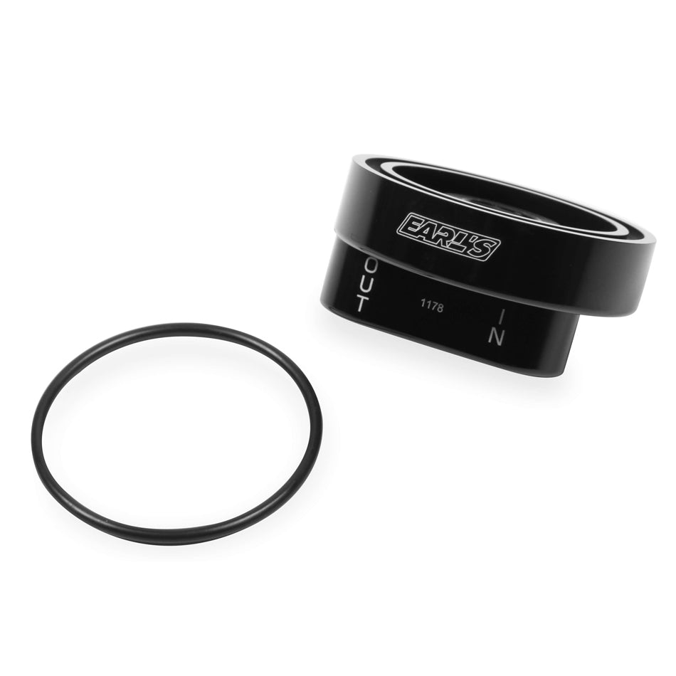 Billet Alum Oil Filter By-Pass Adapter Oil Filter Adapters and Components Earl's Performance