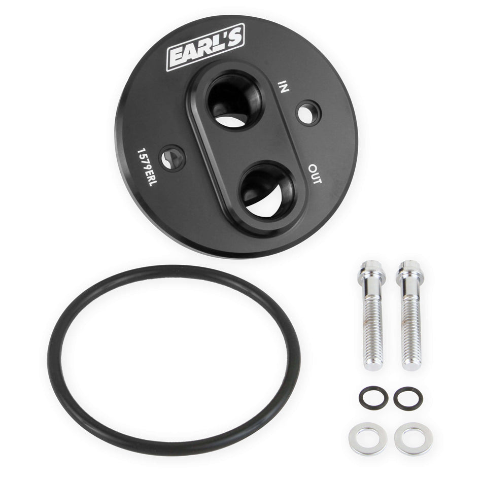 Oil Filter Adapter Chevy V8 68-00 Billet Aluminum Oil Filter Adapters and Components Earl's Performance