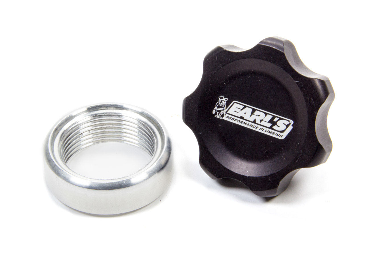 Alm Fill Cap Kit w/Alm Weld Bung Universal Caps Earl's Performance