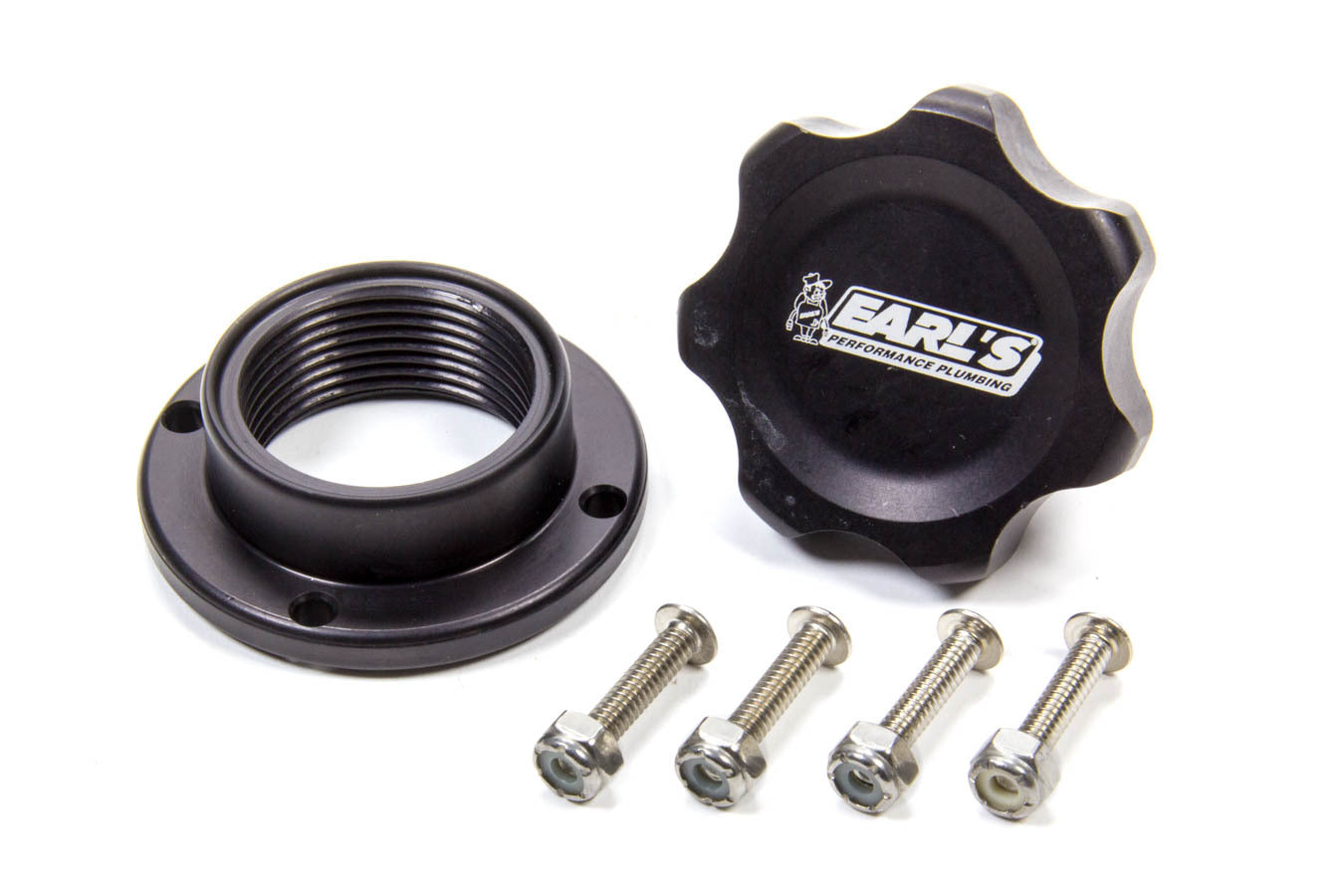 Alm Fill Cap Kit w/Alm 4-Bolt Bung Universal Caps Earl's Performance