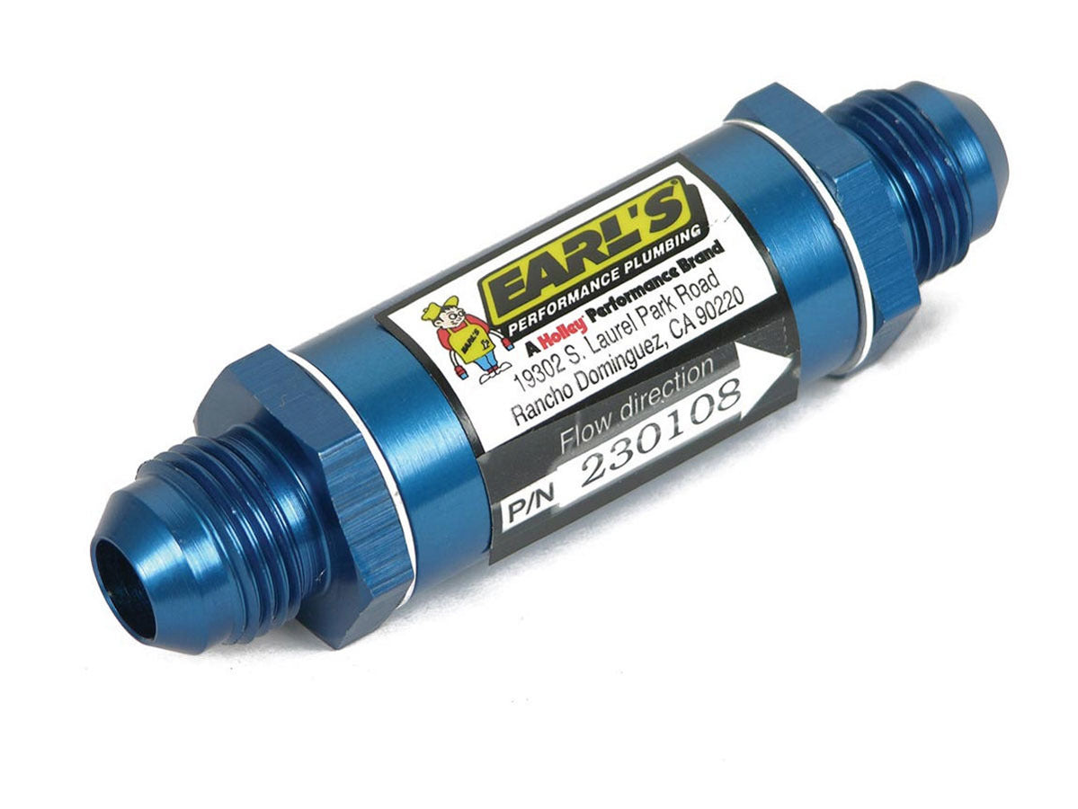 #8 Fuel Filter W/Bronze Element Fuel Filters and Components Earl's Performance