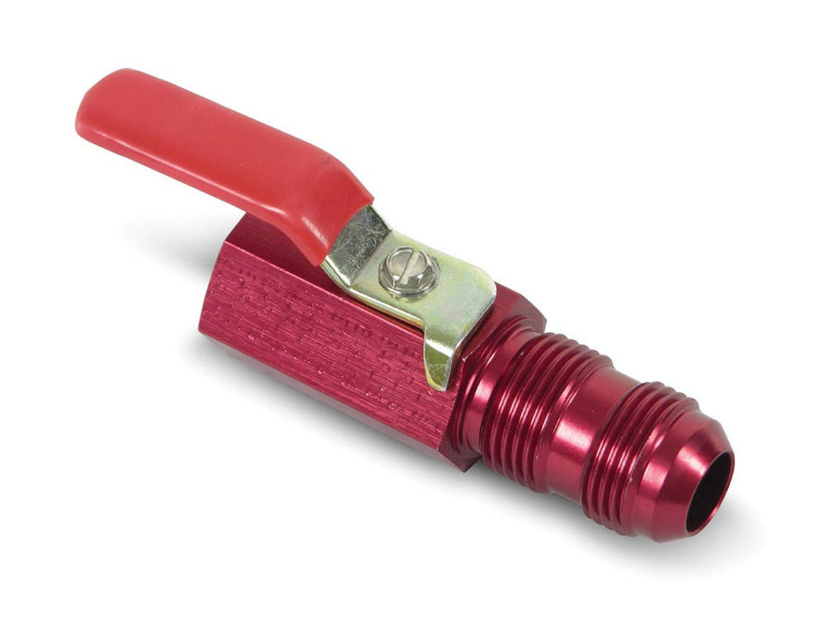 Shut Off Valve 1/2 Npt -10an Bulkhead (Red Alm) Shut Off Valves Earl's Performance