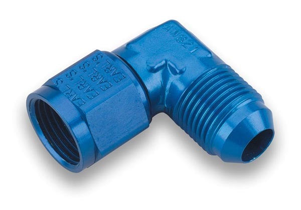 #4 90 Male > Female Swiv AN-NPT Fittings and Components Earl's Performance