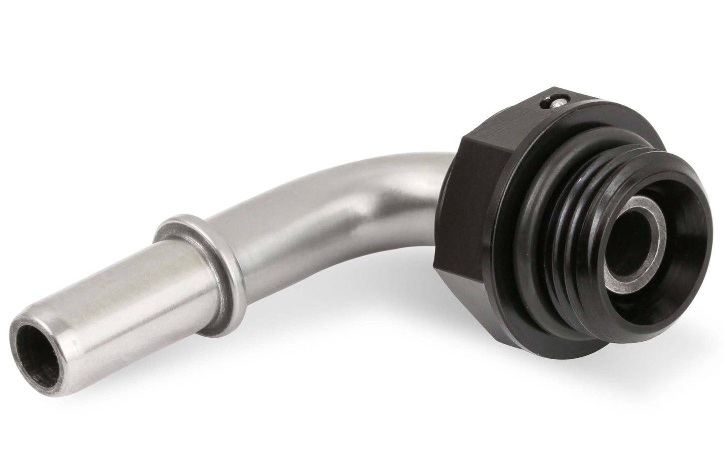 SS EFI OE Quick Connect Fuel Fitting 90-Degree Quick Disconnect Fittings Earl's Performance