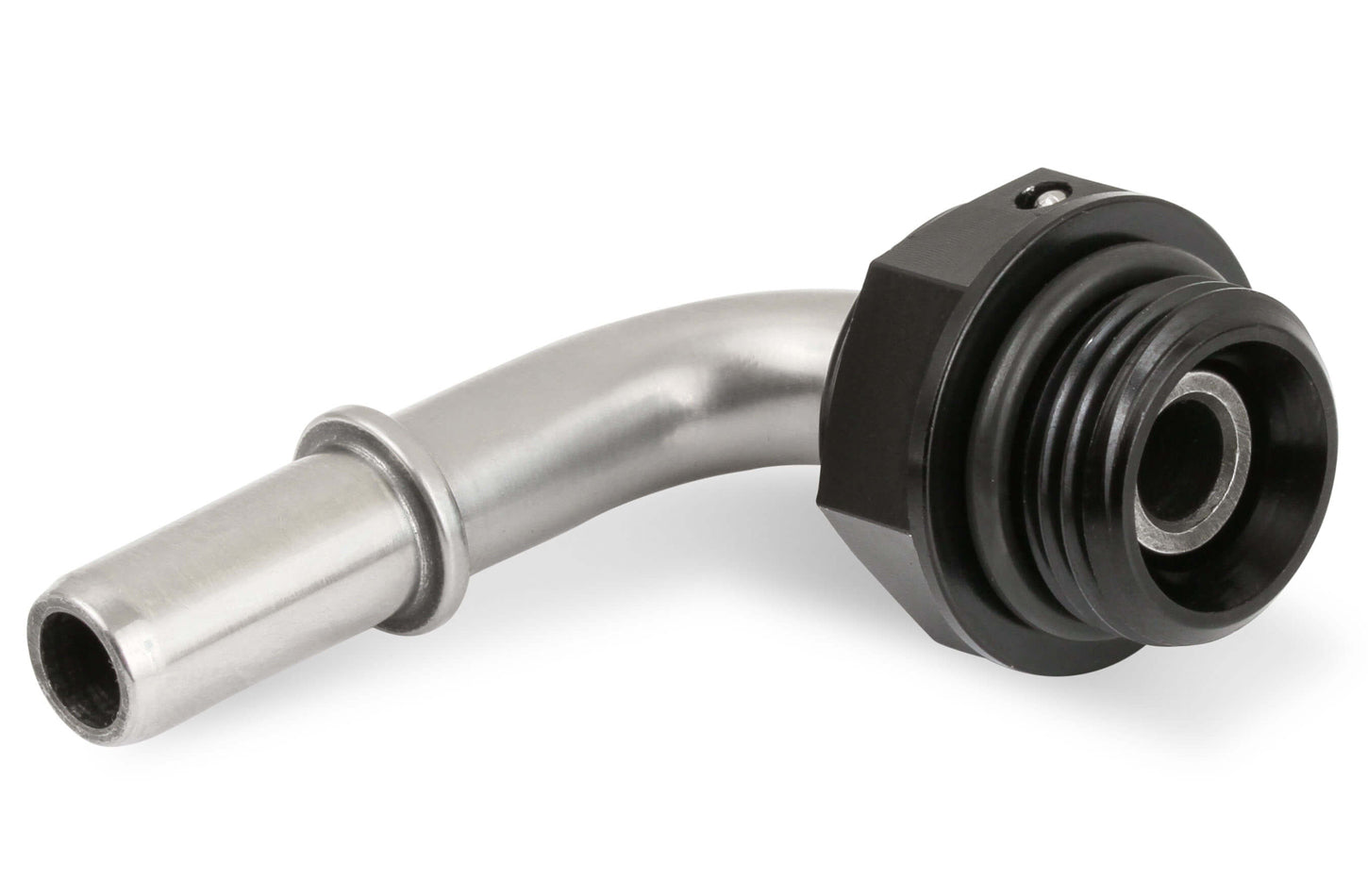 SS EFI OE Quick Connect Fuel Fitting 90-Degree Quick Disconnect Fittings Earl's Performance